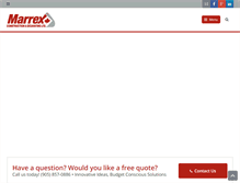 Tablet Screenshot of marrexconstruction.com
